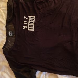 Black Graphic Short Sleeve Women Shirt